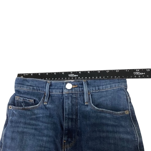Frame Le Pixie Sylvia Slender Straight Jeans Sz 25 Blue - Picture 5 of 7
